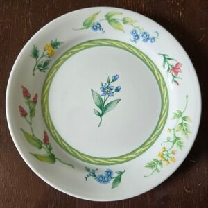 Corelle English Breakfast Bread and Butter Plate Floral Forget Me Not 6.75 in x4